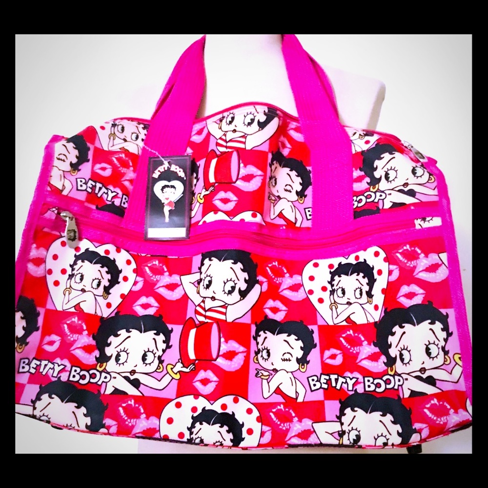 NWT BETTY BOOP Women Duffel Travel / Tote Bag